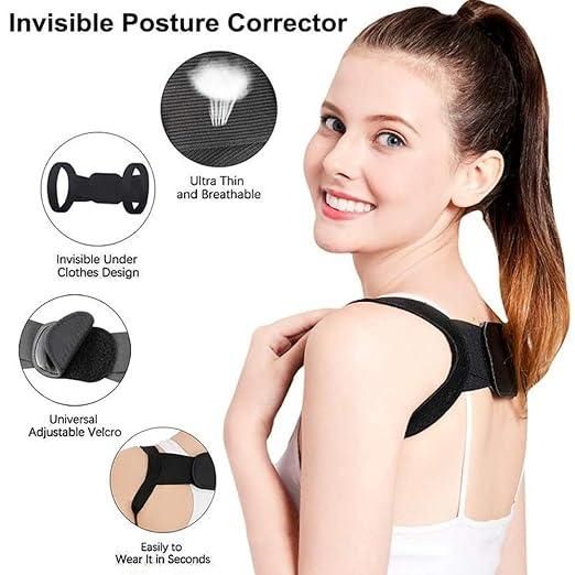 Shoulder & Back Straightener Elastic Spine Support Posture Corrector Belt - Vistora